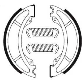 TECNIUM Off-Road Organic Brake shoes BA036 Yamaha IT / YZ 125-490cc 80-84
