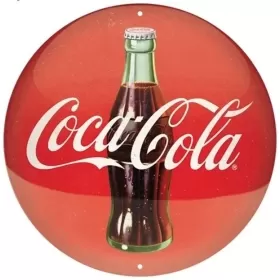Round Tin Sign Coca-Cola Ø35cm