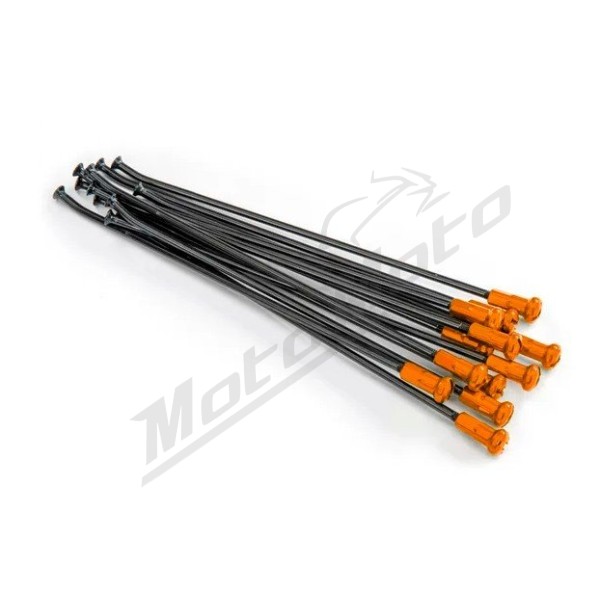 KITE Front Wheel Spoke And Nipple Replacement Kit Black 21" 12vnt.