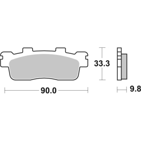 Sbs Brakepads 204MS Maxi Sinter KAWASAKI / KYMCO