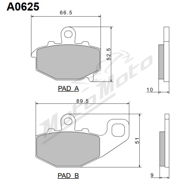 Nissin Brake Pads Honda CB / CBX / CMX / CX / FT / GB / GL / NS 125-1100cc 81-90