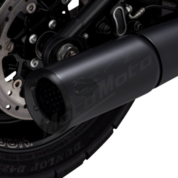 VANCE & HINES Pro Pipe 2-into-1 Exhaust System Black Harley Davidson FLDE / FLHC / FLHCS / FLI 1750-1868cc 18-24