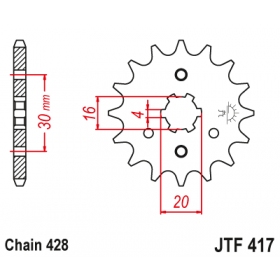 Front sprocket JTF417