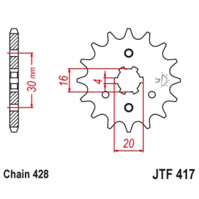 Front sprocket JTF417