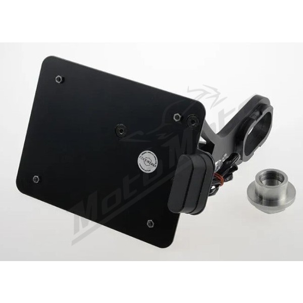 CULT WERK License Plate Holder 180x140mm Harley Davidson FXSB / FXSE 1690-1800cc 2013-2017