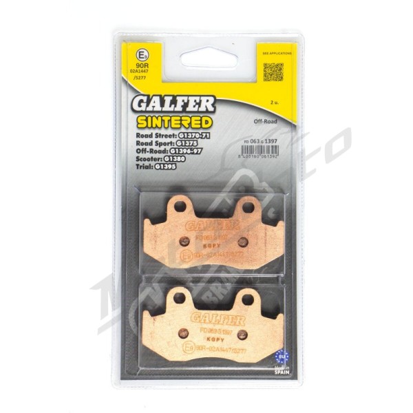 GALFER HH Sintered Brake Pads Honda / Hyosung / Kymco 50-600cc 83-01
