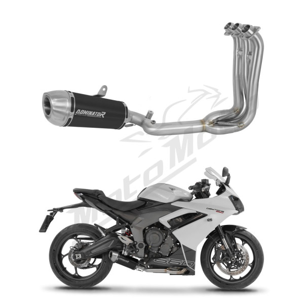 Dominator Pilna Išmetimo Sistema S3 BLACK + dB killer Triumph Daytona 660 2024-2026