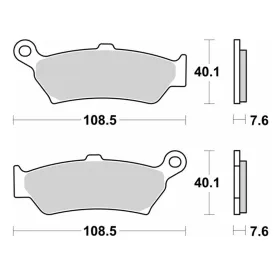 SBS LS Street Excel 1005LS Sintered Rear Brake Pads BMW R1300GS 24-25