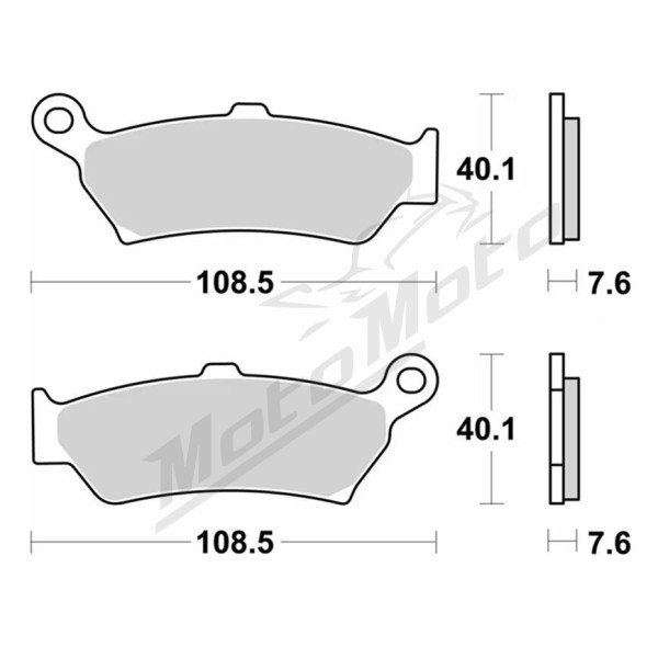 SBS LS Street Excel 1005LS Sintered Rear Brake Pads BMW R1300GS 24-25