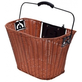 Wicker bicycle basket with handle 350x240x240mm