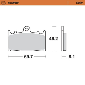 MOTO-MASTER Roadpro Front Brake Pads Kawasaki / Suzuki 125-2000 88-26