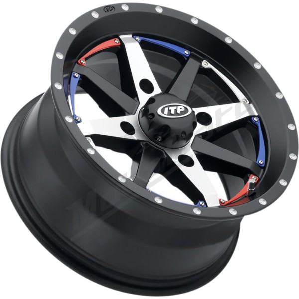 ITP Cyclone Wheel 15x7 4/110 5+2 Black Matte