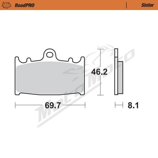 MOTO-MASTER Roadpro Front Brake Pads Kawasaki / Suzuki 125-2000 88-26