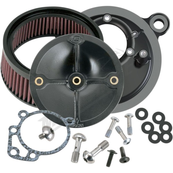 S&S CYCLE Super Stock™ Stealth Air Cleaner Kit Harley Davidson FLHR / FLHRCI / FLHRI 1340cc 93-99