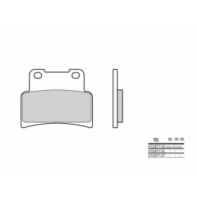 BREMBO Street Carbon Ceramic Brake pads ​​​​​​​APRILIA RS / PEUGEOT XP / SYM MAXSYM / YAMAHA MT / YZF 125-400cc 1992-2024