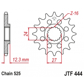 Front sprocket JTF444