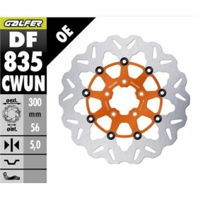 GALFER Brake Rotor Floating Wave Harley Davidson FLD / FLDE / FLFB / FLFBS 1200-1923cc 00-24