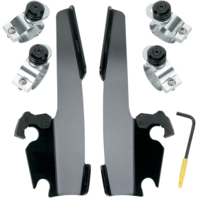 MEMPHIS SHADES HD Fats/Slim Windshield  Trigger-Lock Complete Mount Kit Harley Davidson FX / FXD / FXDL / FXDX / FXEF / FXRS / FXS / XL / XLH / XLT 883-1450 72-22
