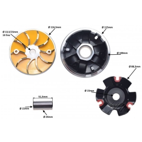 VARIATORIAUS KOMPL. sportinis GY6 125-150cc 4T