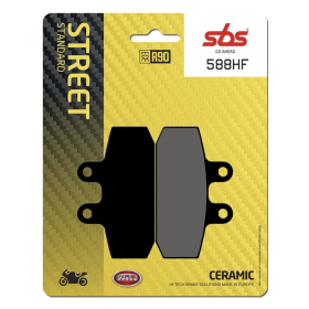 SBS 588HF Street Ceramic Organic Brake Pads Aprilia / Honda / Moto Guzzi / Sachs / Simson 125-900cc 84-23