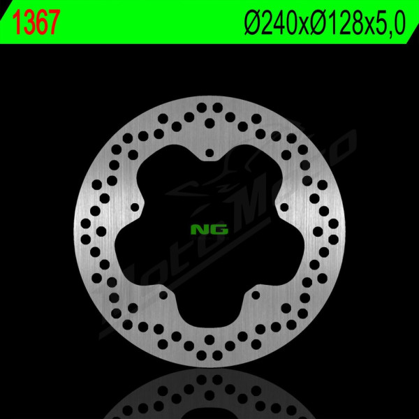 NG BRAKES Rear Fixed Brake Disc 240mm Piaggio X10 125-500cc 12-17