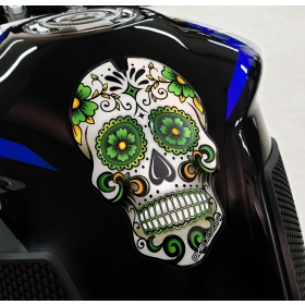 Kuro bako lipdukas GREEN SKULL