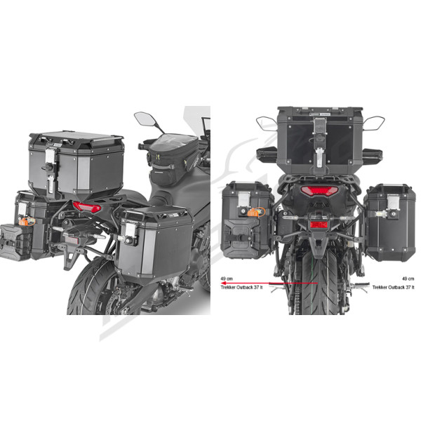 GIVI Monokey Cam Side Šoninių daiktadėžių laikikliai Yamaha Tracer-9 890 21-22