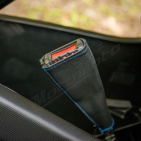 SHOW CHROME Kaliber Seat Belt Covers Blue Polaris Slingshot 2000-2400 15-23