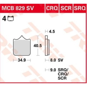 TRW SV Series Sindered Brake Pads BMW S1000R / S1000RR 1000cc 10-24