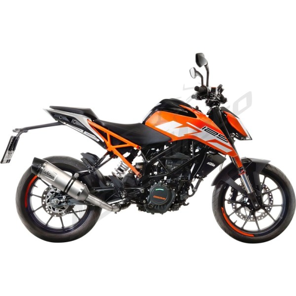 LEOVINCE LV One Evo Stainless Steel Slip-On Muffler KTM DUKE 125-390 17-20