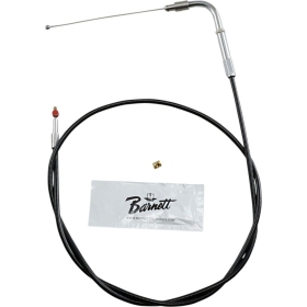 BARNETT Black Vinyl Throttle/Idle Cable Harley Davidson 1450-1690CC 2002-2007