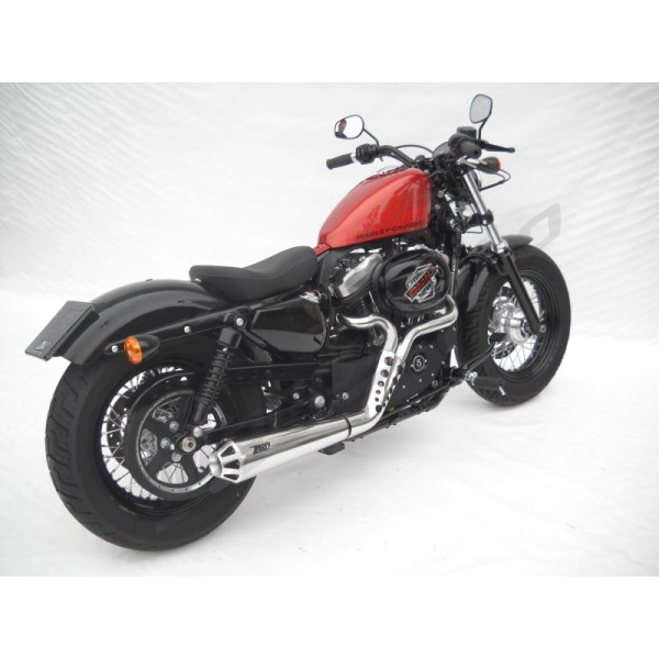 ZARD CONICAL FULL KIT EXHAUST SYSTEM 2:1 Harley Davidson XL 883-1200cc 14-16