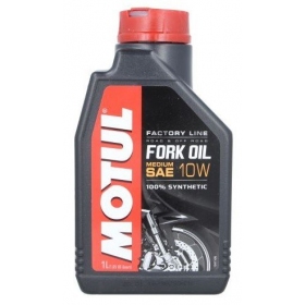 Amortizatorių alyva sintetinė MOTUL FORK OIL FACTORY LINE MEDIUM 10W - 1L