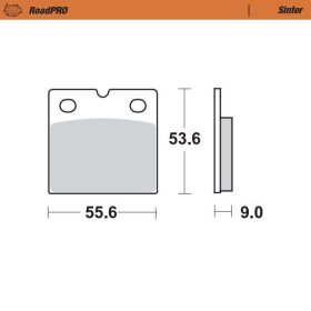 MOTO-MASTER Roadpro Rear Brake Pads Benelli / BMW / Ducati / Indain / Laverda / Moto Guzzi 350-1100 74-13