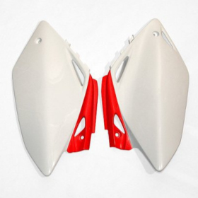 Ufo rear side panels HONDA CRF 450R 07-08 White/Red
