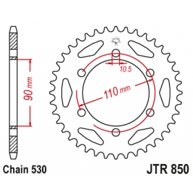 Rear sprocket JTR850