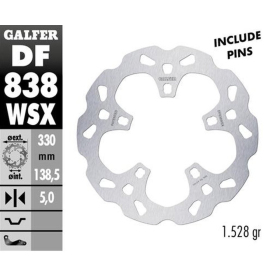 GALFER Front brake disc Harley Davidson FLTRU / FLHP / FLHR / FLHTKL / FLTRX 1340-1917 00-23