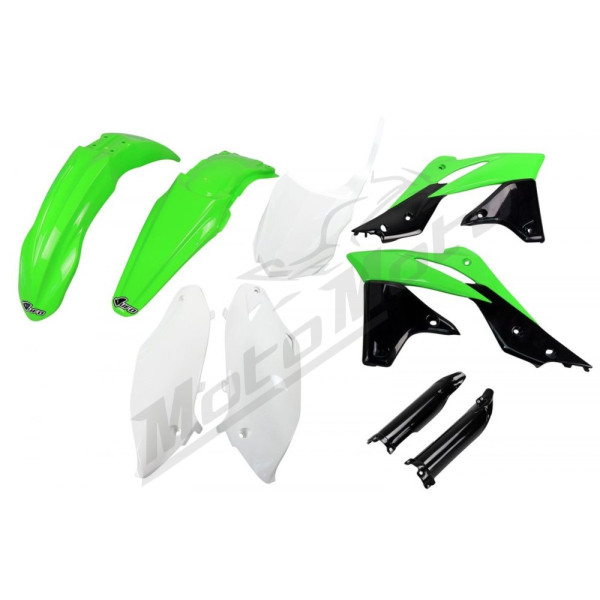 UFO Plastic set with fork guards Kawasaki KXF 250 13-16