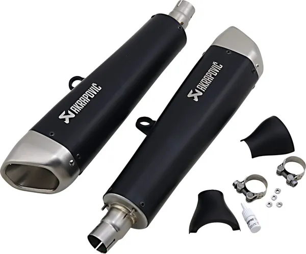 AKRAPOVIC Slip-On Line Mufflers Titanium Triumph Speed Twin / Thruxton 1200 16-24