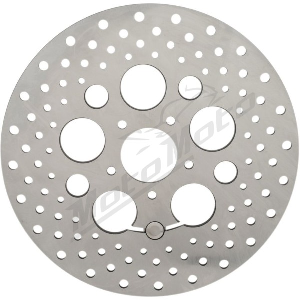 DRAG SPECIALTIES Stainless Steel Drilled Front Brake Rotor Harley Davidson FLHR / FLHRC / FLHT 1584-1690cc 08-13