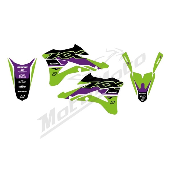 BLACKBIRD RACING Dream 5 Graphic Kit Kawasaki KX 85cc 14-21