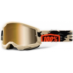 OFF ROAD 100% Strata 2 Kombat Goggles (Mirrored Lens)