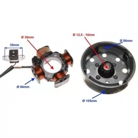 Stator ignition + flywheel 50 2T