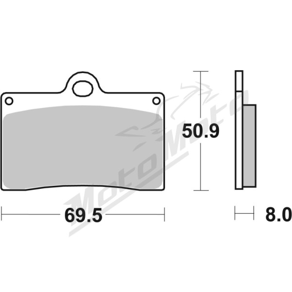 SBS HS Street Excel 566HS Sintered Front Brake Pads Aprilia / Beta / Bimota / Cagiva / Ducati / MZ / Sachs / Tm Racing / Yamaha 125-1100cc 75-21