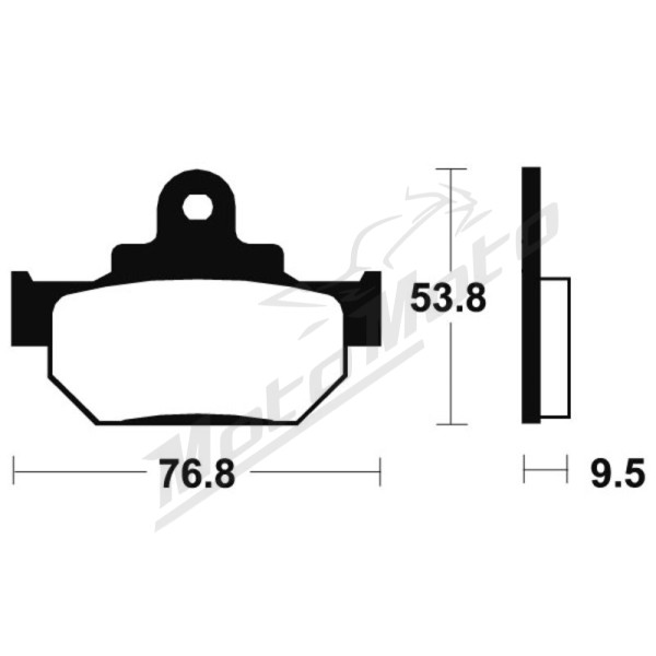 TECNIUM Street Organic Brake pads Suzuki DR / RM 250/600 86-89