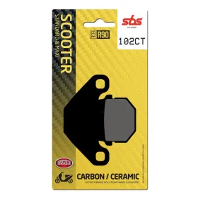 SBS CT Scooter Carbon Tech 102CT Organic Brake Pads Adly / Gilera / Kreidler / Malaguti / Peugeot / Suzuki 50-160cc 92-20