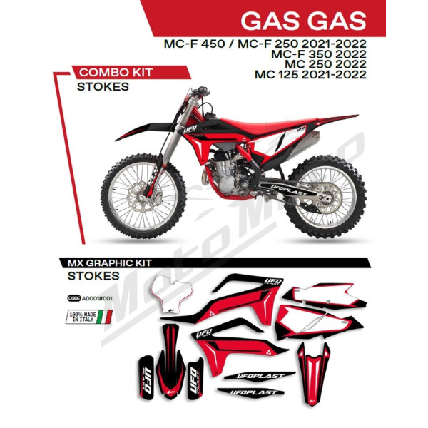 UFO Stickers set Gas Gas MC / MCF 125-450 21-22