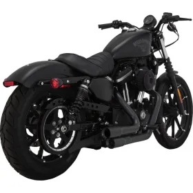VANCE & HINES 2-into-2 Mini Grenades Exhaust System Black Harley Davidson XL 883-1200cc 14-22