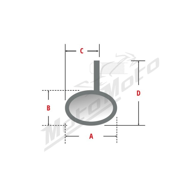 HIGHSIDER pro Bar End Mirror Conero Black With LED Indicator (1pc) Kawasaki Z 900 2023