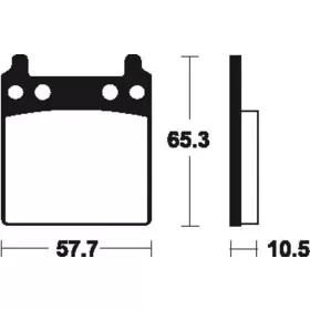 TECNIUM Street Organic Brake pads Honda GL 1000 76-79